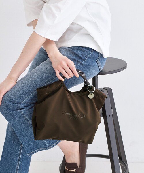 OPAQUE.CLIP(オペークドットクリップ)の「2WAYミニロープハンドルバッグ(ハンドバッグ・レディース・オフホワイト/ブラック/ブラウン系その他・00)」の3枚目の写真