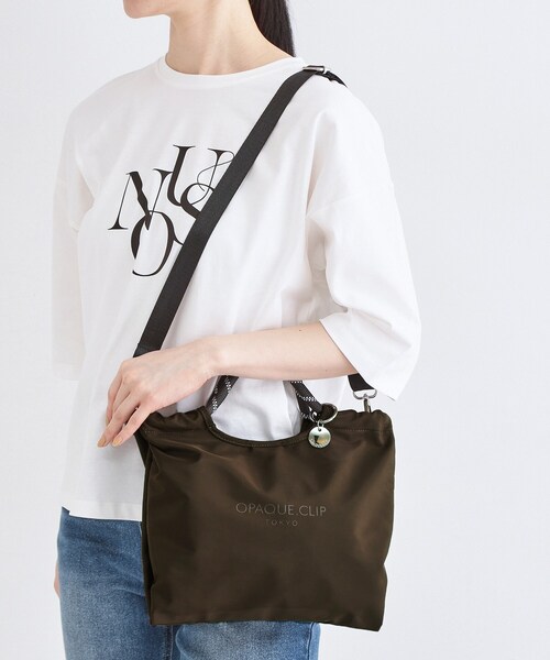 OPAQUE.CLIP(オペークドットクリップ)の「2WAYミニロープハンドルバッグ(ハンドバッグ・レディース・オフホワイト/ブラック/ブラウン系その他・00)」の8枚目の写真