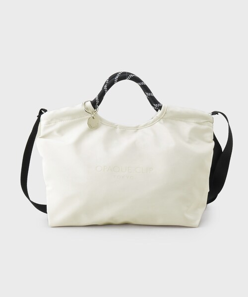OPAQUE.CLIP(オペークドットクリップ)の「2WAYミニロープハンドルバッグ(ハンドバッグ・レディース・オフホワイト/ブラック/ブラウン系その他・00)」の10枚目の写真