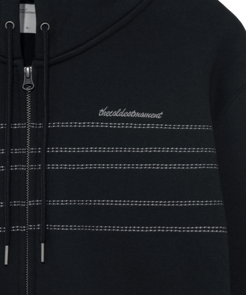 THECOLDESTMOMENT(ザコールデストモーメント)の「TCM note hooded zip-up (black)(パーカー・レディース・その他・LARGE/SMALL/MEDIUM)」の4枚目の写真