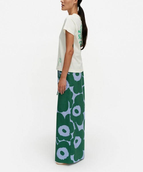 marimekko（マリメッコ）の「Sh Puoti Unikko / Trousers（その他パンツ・レディース・モスグリーン・X-SMALL/SMALL/MEDIUM/LARGE）」の2枚目の写真