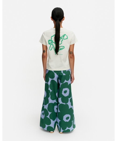 marimekko（マリメッコ）の「Sh Puoti Unikko / Trousers（その他パンツ・レディース・モスグリーン・X-SMALL/SMALL/MEDIUM/LARGE）」の3枚目の写真