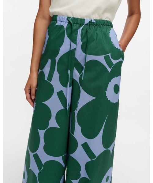 marimekko（マリメッコ）の「Sh Puoti Unikko / Trousers（その他パンツ・レディース・モスグリーン・X-SMALL/SMALL/MEDIUM/LARGE）」の4枚目の写真