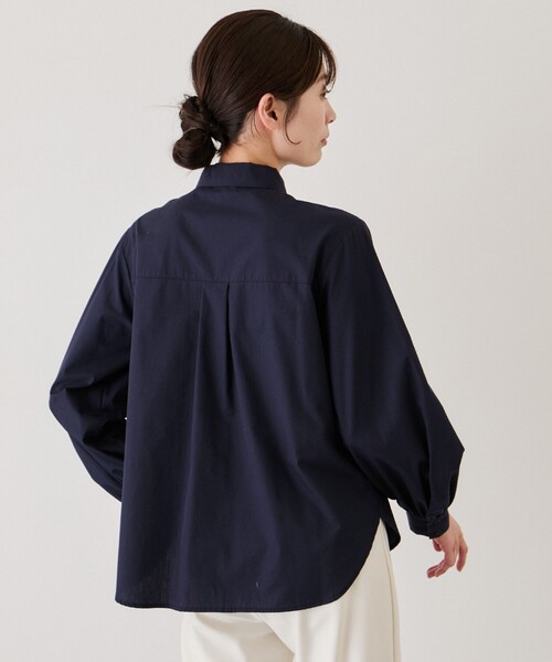 Jayro（ジャイロ）の「ボウタイリボンブラウス（シャツ/ブラウス・レディース・サックスブルー/ネイビー/ホワイト系その他・M）」の7枚目の写真