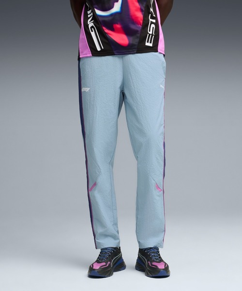 PUMA(プーマ)の「PUMA プーマ メンズ F1 ライフスタイル T7 レギュラー パンツ(その他パンツ・メンズ・グレイッシュブルー/ブラック・X-LARGE/LARGE/MEDIUM/SMALL)」の2枚目の写真