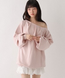 フロントタックチュニックスウェット　659601