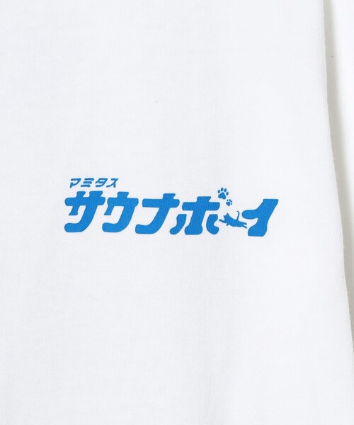 mmts(マミタス)の「【別注】weekly SAUNABOY / サウナTシャツ 旅行 レイヤード 洗濯可能 主役トップス ライブ サ旅 サ活 猫 サウナボーイ(Tシャツ/カットソー・レディース・ブラック/ホワイト・XL/S/M/L)」の4枚目の写真