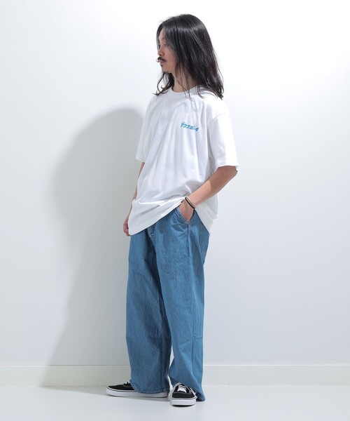 mmts(マミタス)の「【別注】weekly SAUNABOY / サウナTシャツ 旅行 レイヤード 洗濯可能 主役トップス ライブ サ旅 サ活 猫 サウナボーイ(Tシャツ/カットソー・レディース・ブラック/ホワイト・XL/S/M/L)」の12枚目の写真