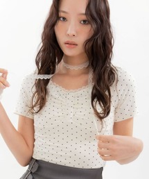 3.3 Field Trip  | 3.3 Field Trip／レースストールアソートショートスリーブトップス(Tシャツ/カットソー)