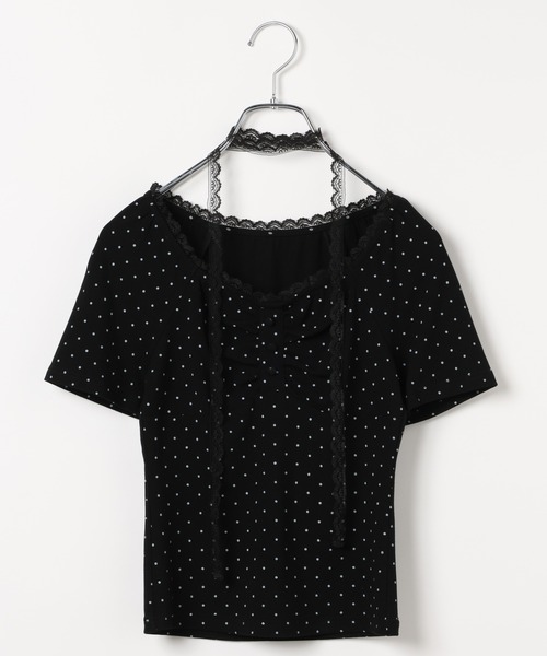 3.3 Field Trip (3.3フィールドトリップ)の「3.3 Field Trip/レースストールアソートショートスリーブトップス(Tシャツ/カットソー・レディース・カーキ/アイボリー/グレー/ブラック・FREE)」の14枚目の写真