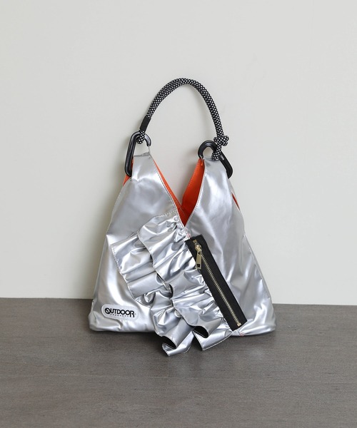 Gready Brilliant（グレディブリリアン）の「トライアングルミニバッグ（ショルダーバッグ・レディース・シルバー/ブラック/カーキ・FREE）」の12枚目の写真