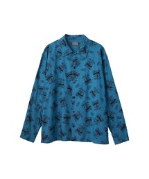 HYSTERIC GLAMOUR | BAD ASS WHISKY柄 フラットカラーシャツ(シャツ/ブラウス)