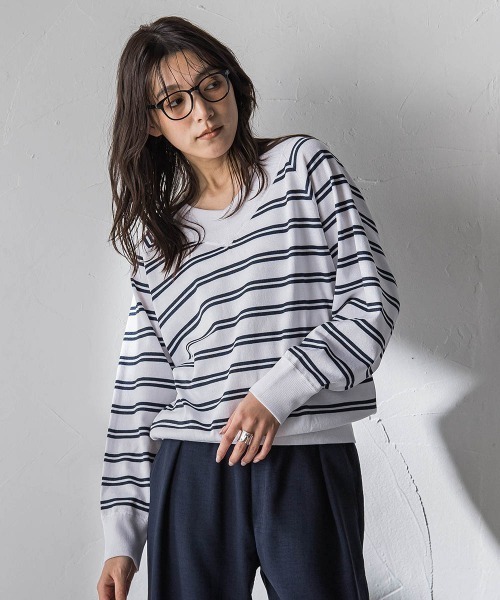 MAYSON GREY(メイソングレイ)の「LEVITA Vネックドルマンニットプルオーバー(ニット/セーター・レディース・オフホワイト/ホワイト系その他/ピンク/ピンク系その他・M)」の16枚目の写真