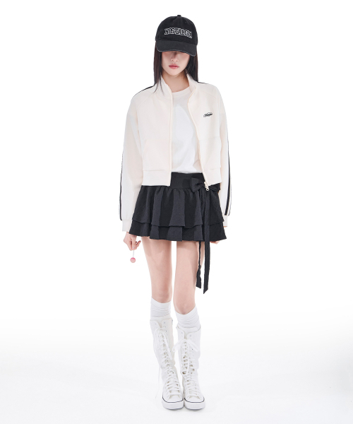 ALKI ALKA(アルキアルカ)の「Jacquard Mini Skirt (Black)(スカート・レディース・ブラック・FREE)」の5枚目の写真