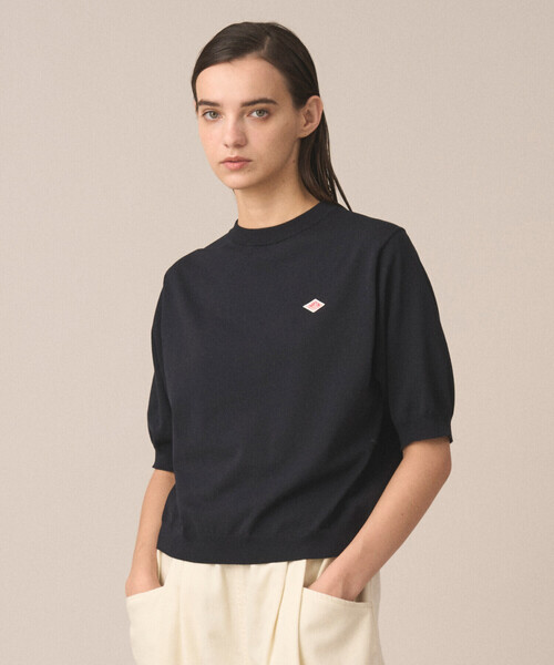 DANTON(ダントン)の「Women's Jersey Knit Half Sleeve Crew Neck Pullover(ニット/セーター・レディース・ブラック/ブラウン系その他2/グレー/レッド/ライトブルー/ブルー・36/38)」の9枚目の写真