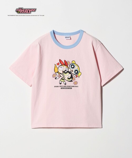 別注】＜The Powerpuff Girls＞ リンガー Tシャツ / キッズ 140cmー