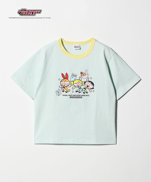 セール】【別注】＜The Powerpuff Girls＞ リンガー Tシャツ / キッズ