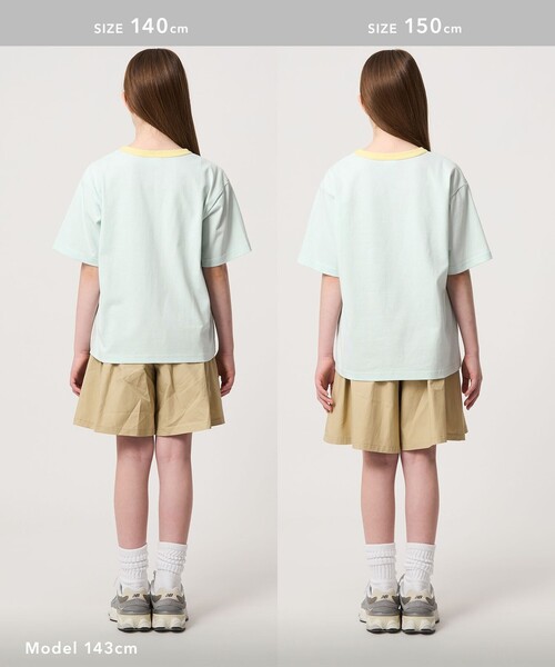 green label relaxing(グリーンレーベルリラクシング)の「【別注】<The Powerpuff Girls> リンガー Tシャツ / キッズ 140cmー150cm(Tシャツ/カットソー・キッズ・ダークグレー/ライトピンク/ライトブルー・150cm/140cm)」の8枚目の写真