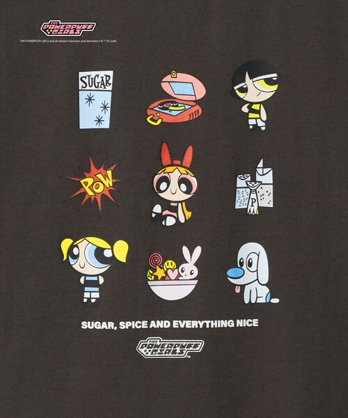 green label relaxing(グリーンレーベルリラクシング)の「【別注】<The Powerpuff Girls> リンガー Tシャツ / キッズ 140cmー150cm(Tシャツ/カットソー・キッズ・ダークグレー/ライトピンク/ライトブルー・150cm/140cm)」の18枚目の写真