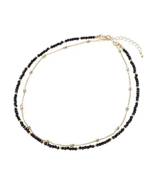 Green　Parks（グリーンパークス）の「カットガラス2連ネックレス（ネックレス・レディース・ゴールド/シルバー・FREE）」の2枚目の写真