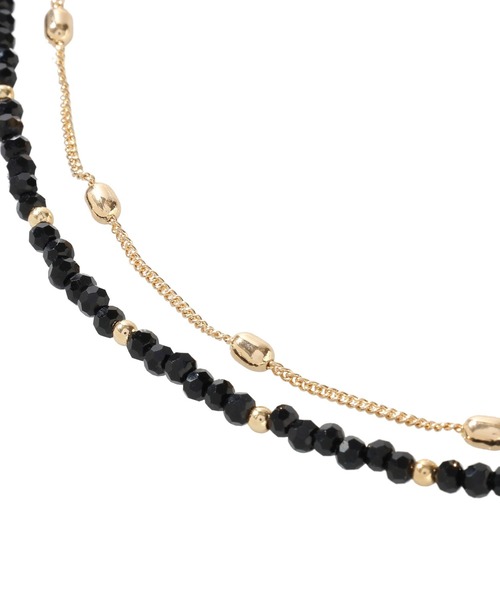 Green　Parks（グリーンパークス）の「カットガラス2連ネックレス（ネックレス・レディース・ゴールド/シルバー・FREE）」の5枚目の写真