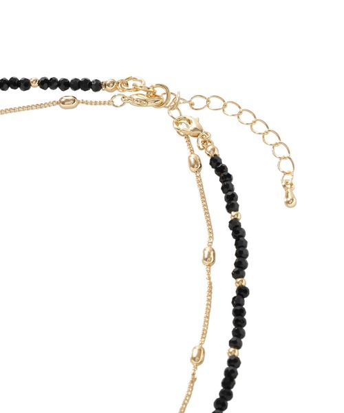 Green　Parks（グリーンパークス）の「カットガラス2連ネックレス（ネックレス・レディース・ゴールド/シルバー・FREE）」の6枚目の写真