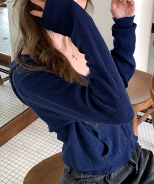 Ritzy(リッツィー)の「リブニットジップパーカー(パーカー・レディース・グレー・S/M/L/XL)」の20枚目の写真