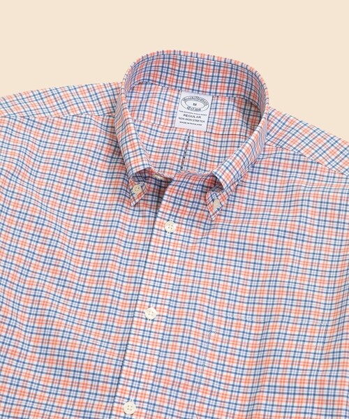 BROOKS BROTHERS(ブルックスブラザーズ)の「スーピマコットン ストレッチブロードクロス シーズナルパターン カジュアルシャツ Regular Fit(シャツ/ブラウス・メンズ・ブルー/テラコッタ/グリーン/ストライプ/ライトブルー・LARGE/MEDIUM/SMALL/X-LARGE/X-SMALL)」の15枚目の写真