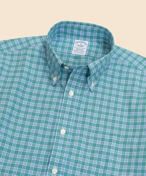 BROOKS BROTHERS(ブルックスブラザーズ)の「スーピマコットン ストレッチブロードクロス シーズナルパターン カジュアルシャツ Regular Fit(シャツ/ブラウス・メンズ・ブルー/テラコッタ/グリーン/ストライプ/ライトブルー・LARGE/MEDIUM/SMALL/X-LARGE/X-SMALL)」の13枚目の写真