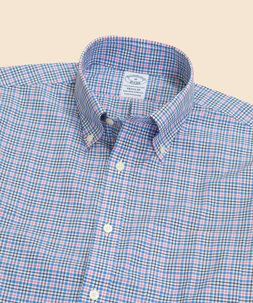 BROOKS BROTHERS(ブルックスブラザーズ)の「スーピマコットン ストレッチブロードクロス シーズナルパターン カジュアルシャツ Regular Fit(シャツ/ブラウス・メンズ・ブルー/テラコッタ/グリーン/ストライプ/ライトブルー・LARGE/MEDIUM/SMALL/X-LARGE/X-SMALL)」の11枚目の写真