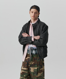 Beyond Closet（-）の「ノーマンティックヴィンテージウォッシュフェイクレザージャケットブラック（ライダースジャケット）」