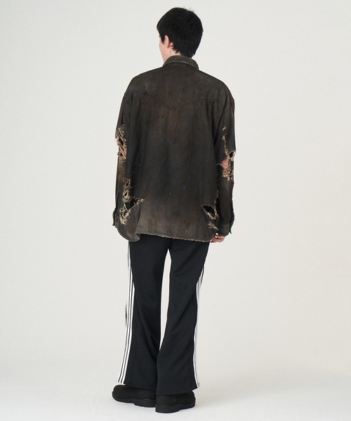 DISCOVERED（ディスカバード）の「CRASH DENIM SHIRTS（シャツ/ブラウス・メンズ・ブラック/インディゴブルー・1/3/2）」の11枚目の写真