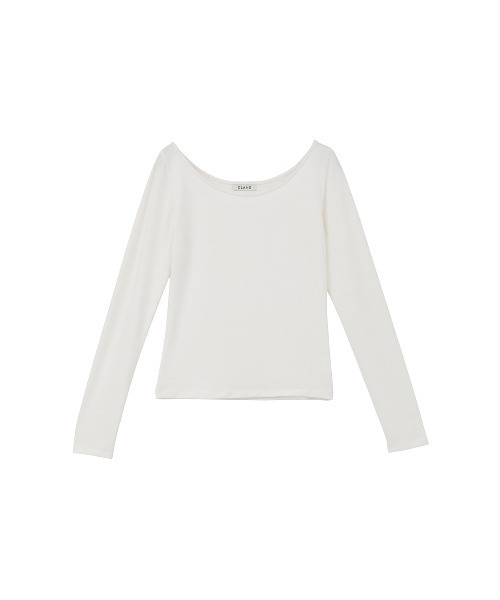 CLANE(クラネ)の「CUP IN ONE SHOULDER SET TOPS(Tシャツ/カットソー・レディース・ブラック/ホワイト・2/1)」の16枚目の写真