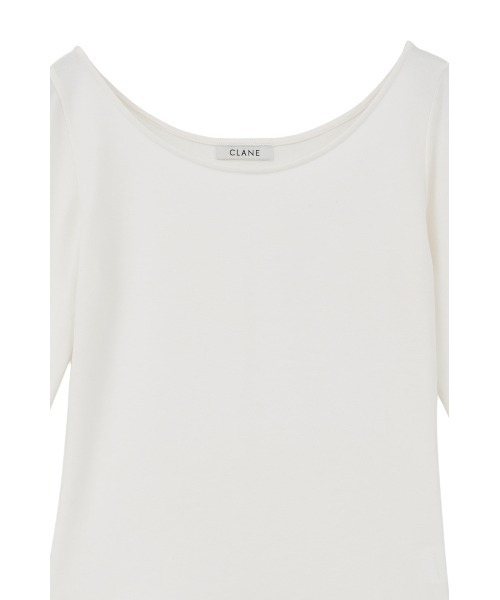 CLANE(クラネ)の「CUP IN ONE SHOULDER SET TOPS(Tシャツ/カットソー・レディース・ブラック/ホワイト・2/1)」の18枚目の写真
