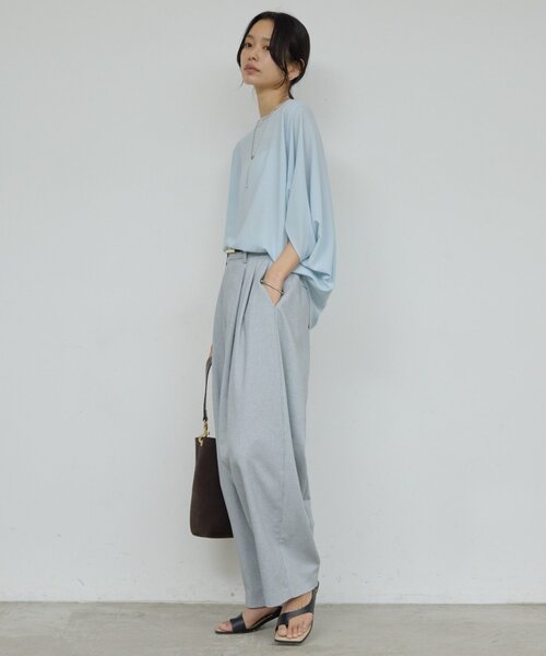 GALLARDAGALANTE(ガリャルダガランテ)の「ダブルタックカーブスラックス(その他パンツ・レディース・ブラック/グレー/ベージュ・1/0)」の19枚目の写真