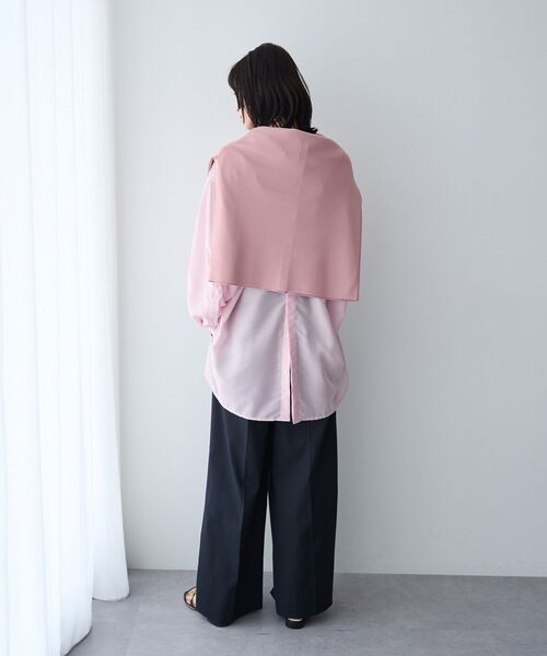 YECCA VECCA(イェッカヴェッカ)の「バック釦シアーシャツ(シャツ/ブラウス・レディース・チャコールグレー/ブルー/ピンク/ストライプ・FREE)」の21枚目の写真
