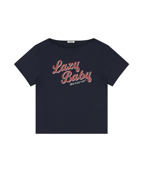 LAZYZ（レイジジ）の「ハウレイジオフショルダーティーシャツ（4色展開）（Tシャツ/カットソー・レディース・ネイビー/ホワイト/ライトグレー/スカイブルー・FREE）」の4枚目の写真