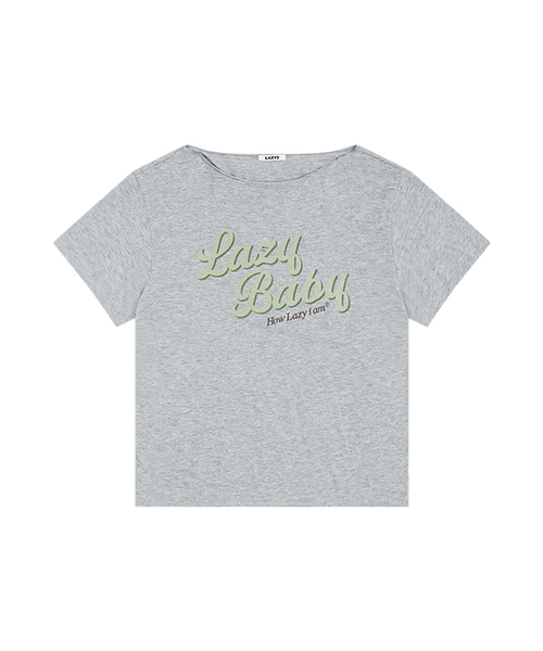 LAZYZ（レイジジ）の「ハウレイジオフショルダーティーシャツ（4色展開）（Tシャツ/カットソー・レディース・ネイビー/ホワイト/ライトグレー/スカイブルー・FREE）」の2枚目の写真