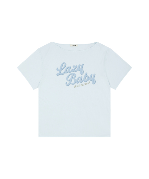 LAZYZ（レイジジ）の「ハウレイジオフショルダーティーシャツ（4色展開）（Tシャツ/カットソー・レディース・ネイビー/ホワイト/ライトグレー/スカイブルー・FREE）」の7枚目の写真