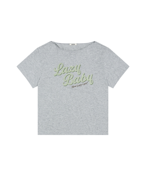 LAZYZ（レイジジ）の「ハウレイジオフショルダーティーシャツ（4色展開）（Tシャツ/カットソー・レディース・ネイビー/ホワイト/ライトグレー/スカイブルー・FREE）」の5枚目の写真