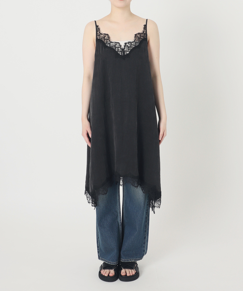 JOURNAL STANDARD（ジャーナルスタンダード）の「《追加5》フィブリルリヨセルキャミワンピース（ワンピース・レディース・ブラック・FREE）」の2枚目の写真