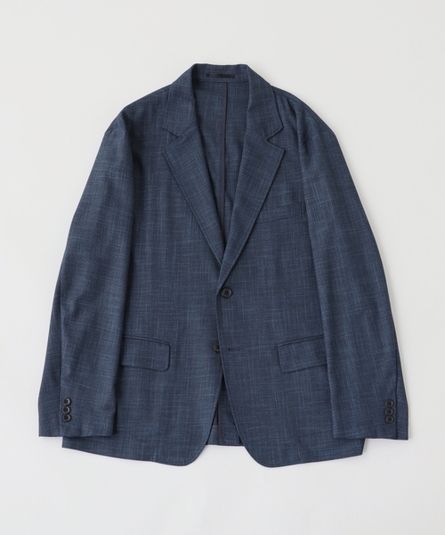 B.C STOCK（ベーセーストック）の「Wide Jacket（テーラードジャケット・メンズ・グレー/ネイビー・LARGE/MEDIUM）」の2枚目の写真