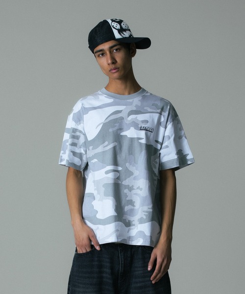 XLARGE（エクストララージ）の「MULTI LOGO CAMO S/S TEE（Tシャツ/カットソー・メンズ・ホワイト/カモフラージュ・S/M/L/XL）」の13枚目の写真