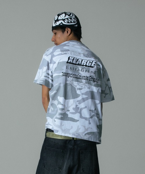 XLARGE（エクストララージ）の「MULTI LOGO CAMO S/S TEE（Tシャツ/カットソー・メンズ・ホワイト/カモフラージュ・S/M/L/XL）」の11枚目の写真