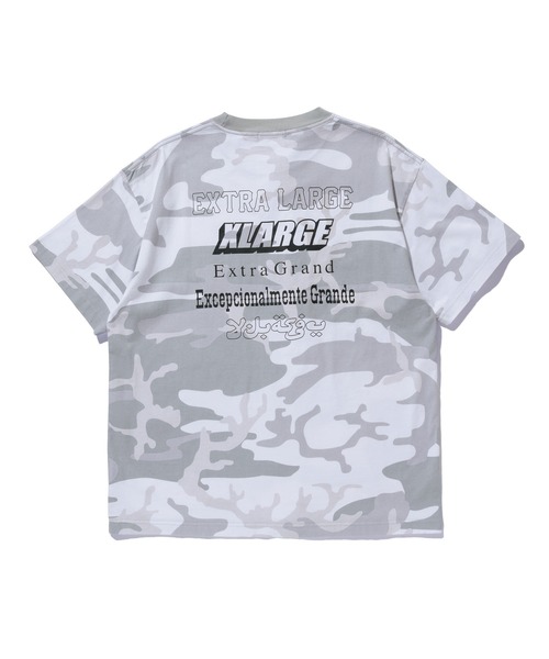 XLARGE（エクストララージ）の「MULTI LOGO CAMO S/S TEE（Tシャツ/カットソー・メンズ・ホワイト/カモフラージュ・S/M/L/XL）」の6枚目の写真