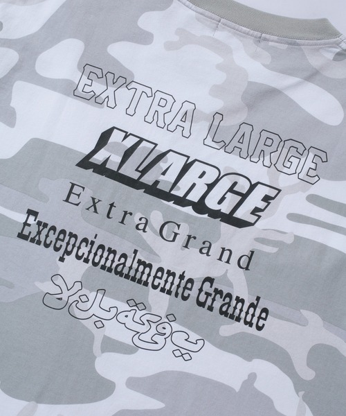XLARGE（エクストララージ）の「MULTI LOGO CAMO S/S TEE（Tシャツ/カットソー・メンズ・ホワイト/カモフラージュ・S/M/L/XL）」の4枚目の写真