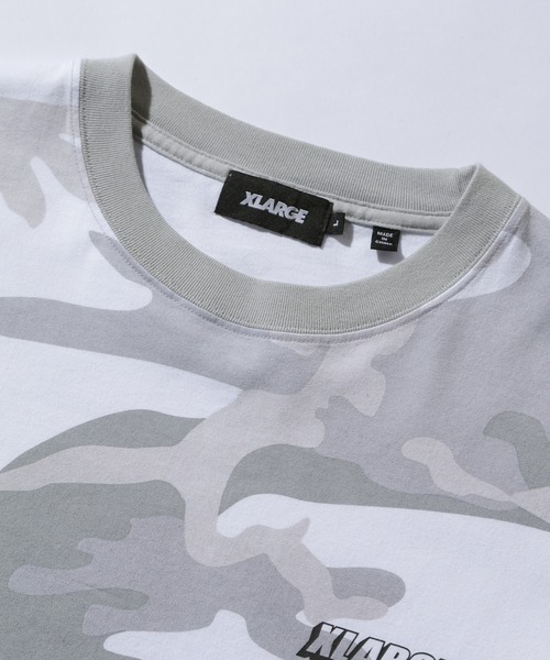 XLARGE（エクストララージ）の「MULTI LOGO CAMO S/S TEE（Tシャツ/カットソー・メンズ・ホワイト/カモフラージュ・S/M/L/XL）」の3枚目の写真