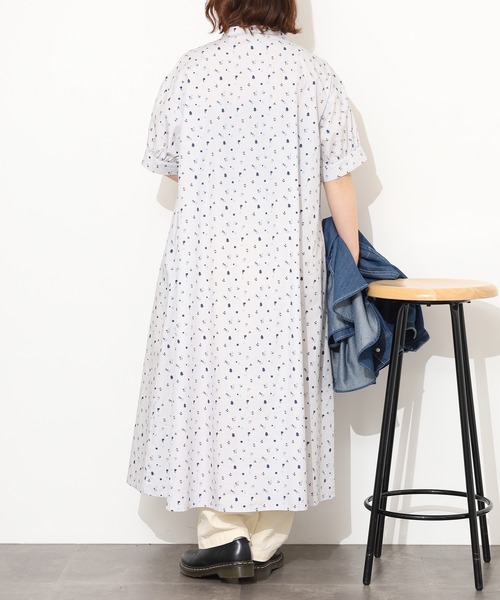 Emago(イマゴ)の「EMAGO お散歩プリントワンピース 半端袖(シャツワンピース・レディース・グレー/ブラック・FREE)」の11枚目の写真