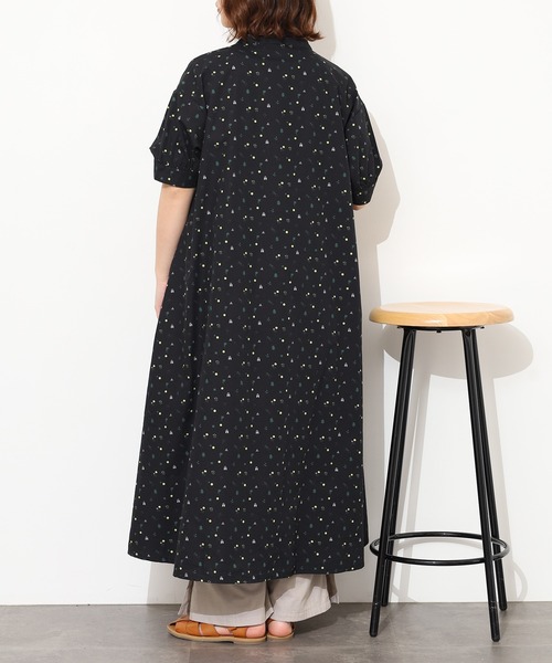 Emago(イマゴ)の「EMAGO お散歩プリントワンピース 半端袖(シャツワンピース・レディース・グレー/ブラック・FREE)」の6枚目の写真