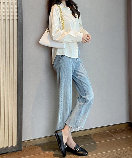 by LEGNA（バイレグナ）の「ビット付き2WAYローファー（ローファー・レディース・ブラック/ホワイト・22.5cm/22cm/26cm/26.5cm/25.5cm/25cm/24.5cm/24cm/23.5cm/23cm）」の8枚目の写真